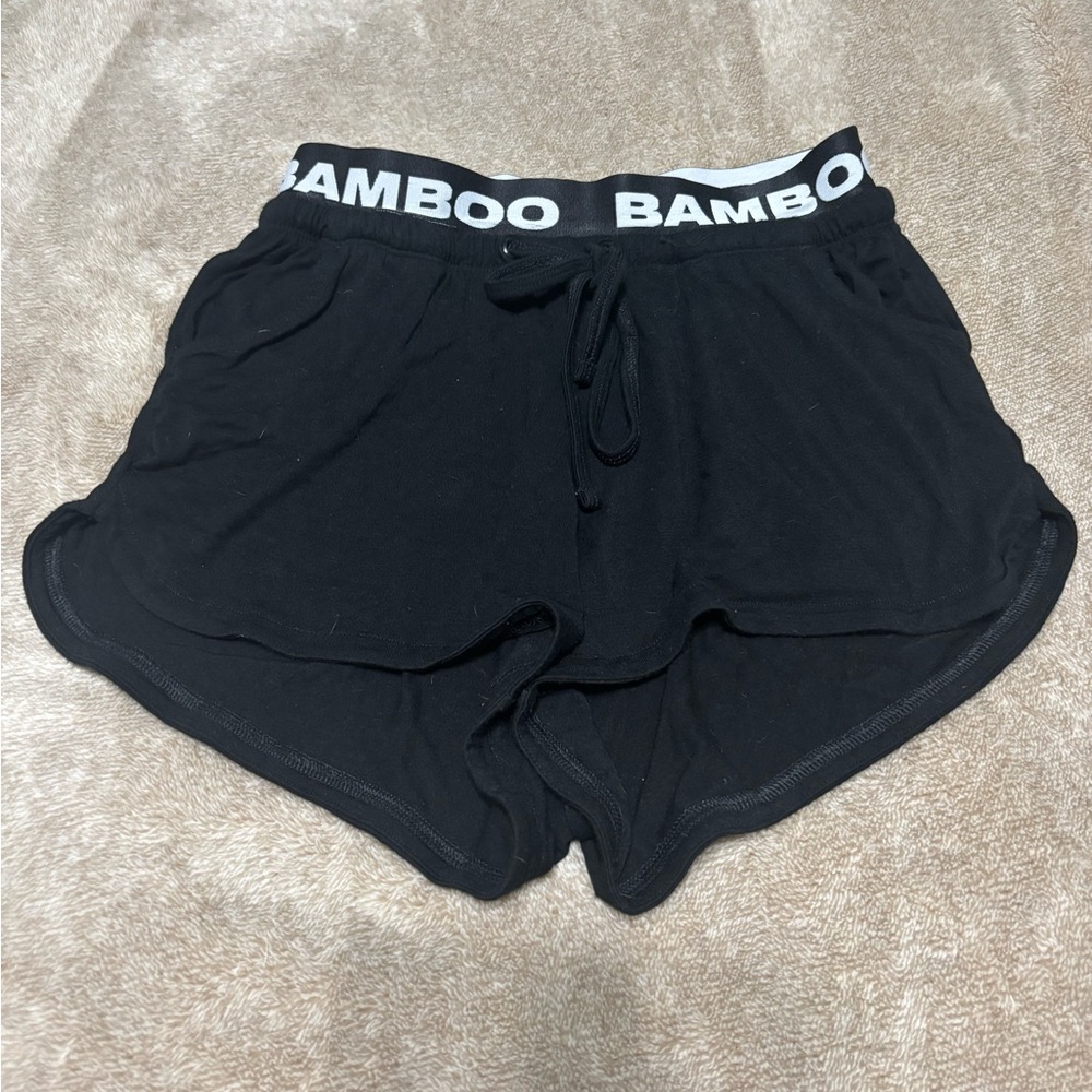 BAMBOO Black Athletic Shorts